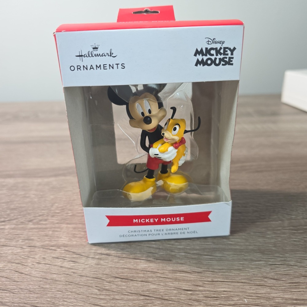 Hallmark Disney‎ Mickey Mouse Pluto Christmas Tree Ornament 3HCM3402 New in Box